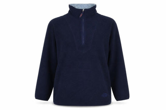 Authentic Sports Womens Blue Polyester Pullover Sweatshirt Size 14 Zip