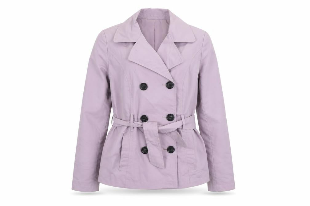 Marks and Spencer Womens Purple Pea Coat Jacket Size 12 Button
