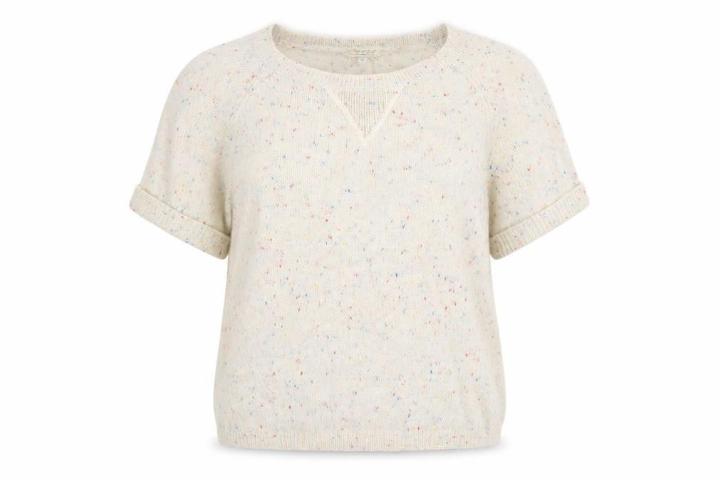 New Look Womens Beige Round Neck Acrylic Pullover Jumper Size 12