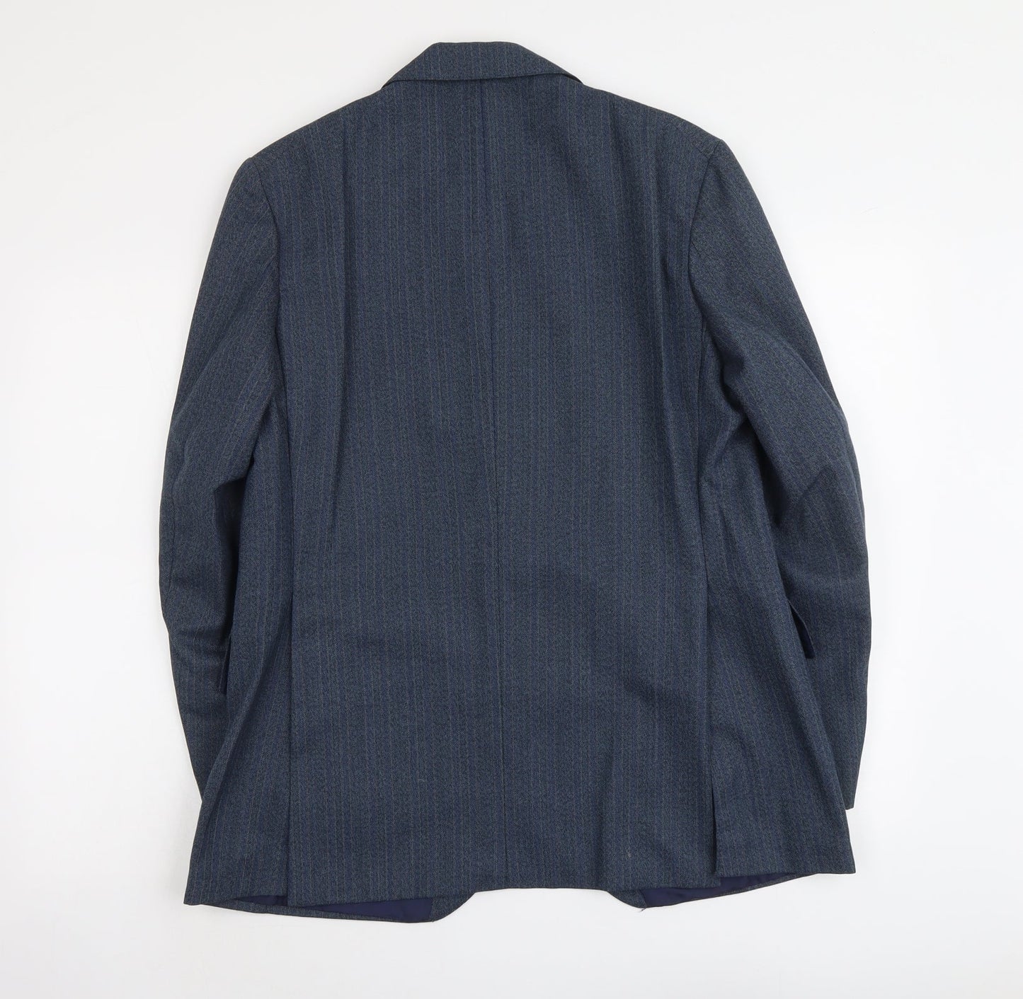 Marks and Spencer Mens Blue Wool Jacket Suit Jacket Size L Regular