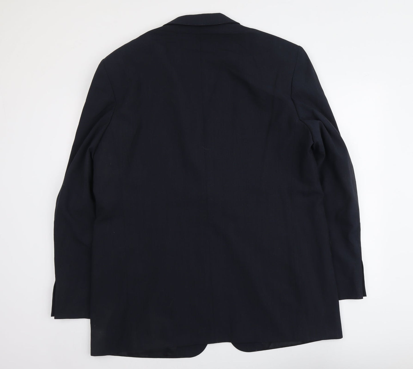 Marks and Spencer Mens Blue Polyacrylate Fibre Jacket Suit Jacket Size L Regular