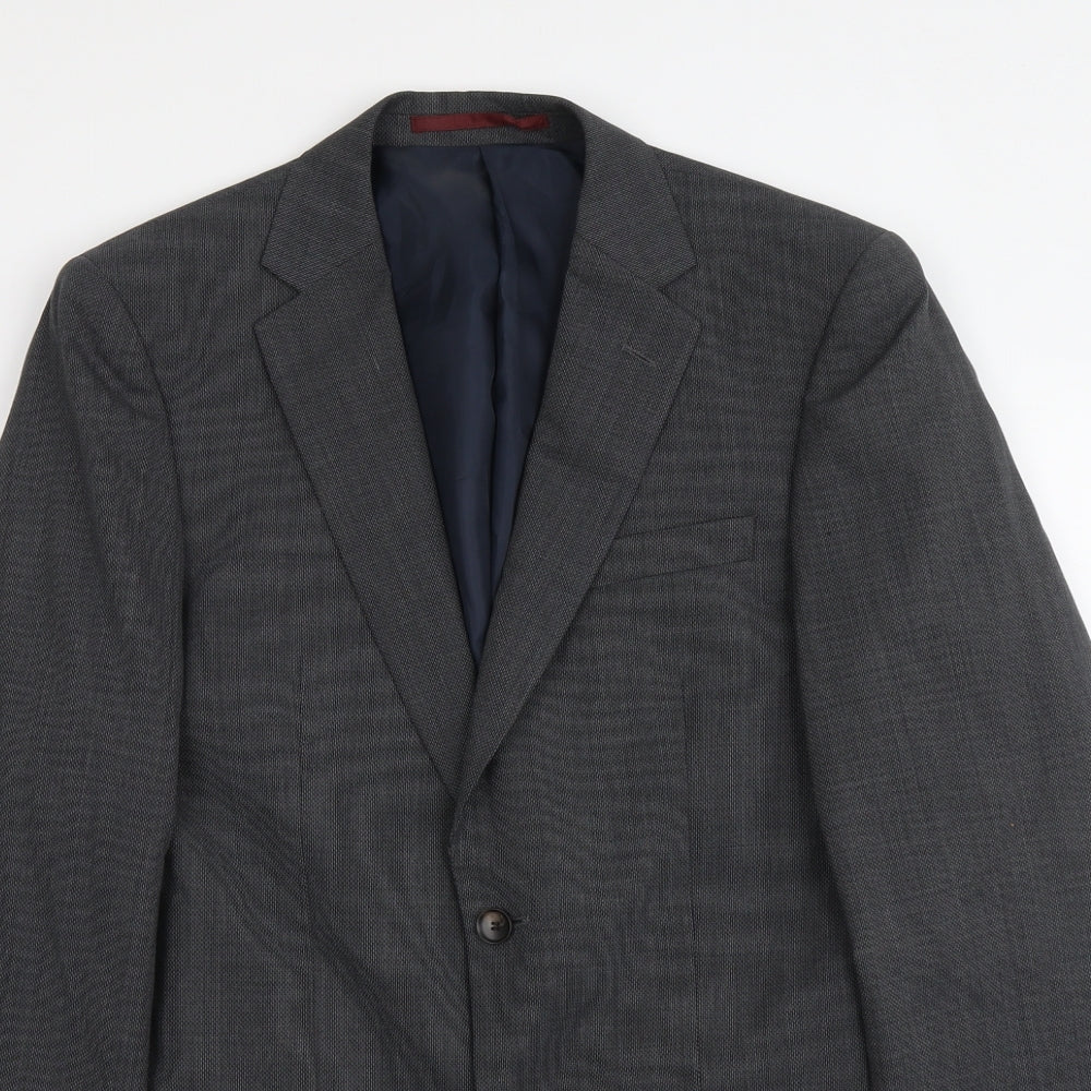 Marks and Spencer Mens Grey Wool Jacket Suit Jacket Size M Regular