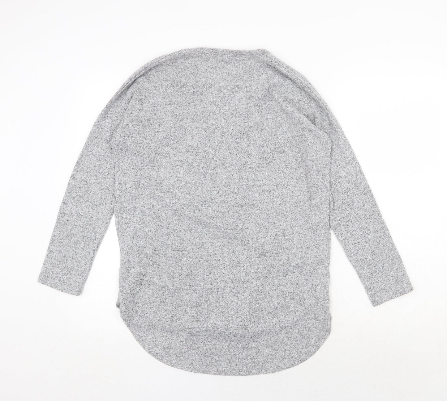 Select Womens Grey V-Neck Polyester Pullover Jumper Size 10 - Off Limits