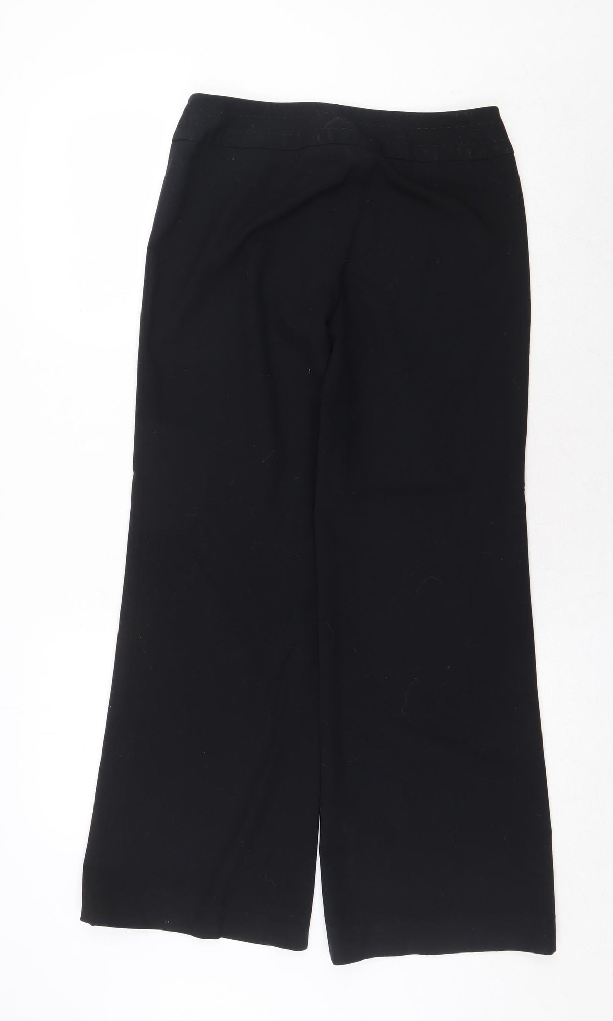 Spirit Womens Black Polyester Trousers Size 8 Regular Zip