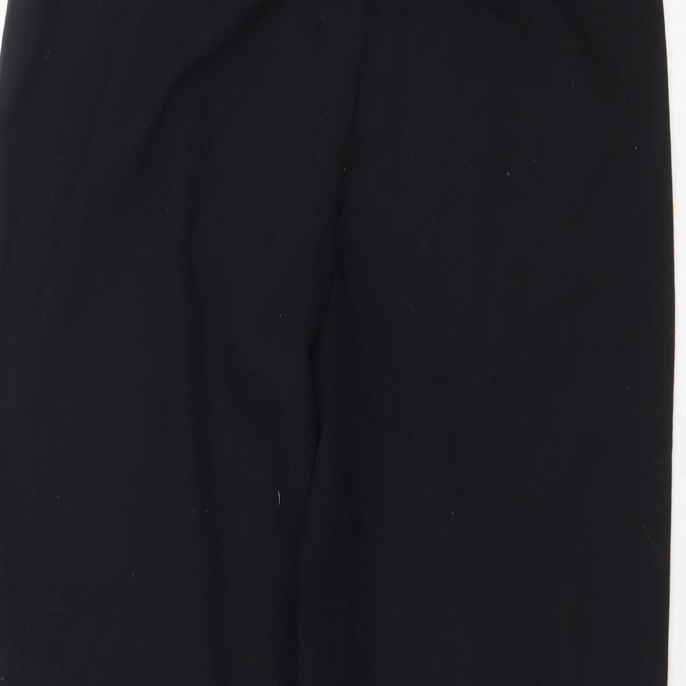 Spirit Womens Black Polyester Trousers Size 8 Regular Zip