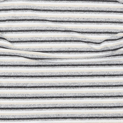 Dorothy Perkins Womens Grey Round Neck Striped Polyester Pullover Jumper Size 8