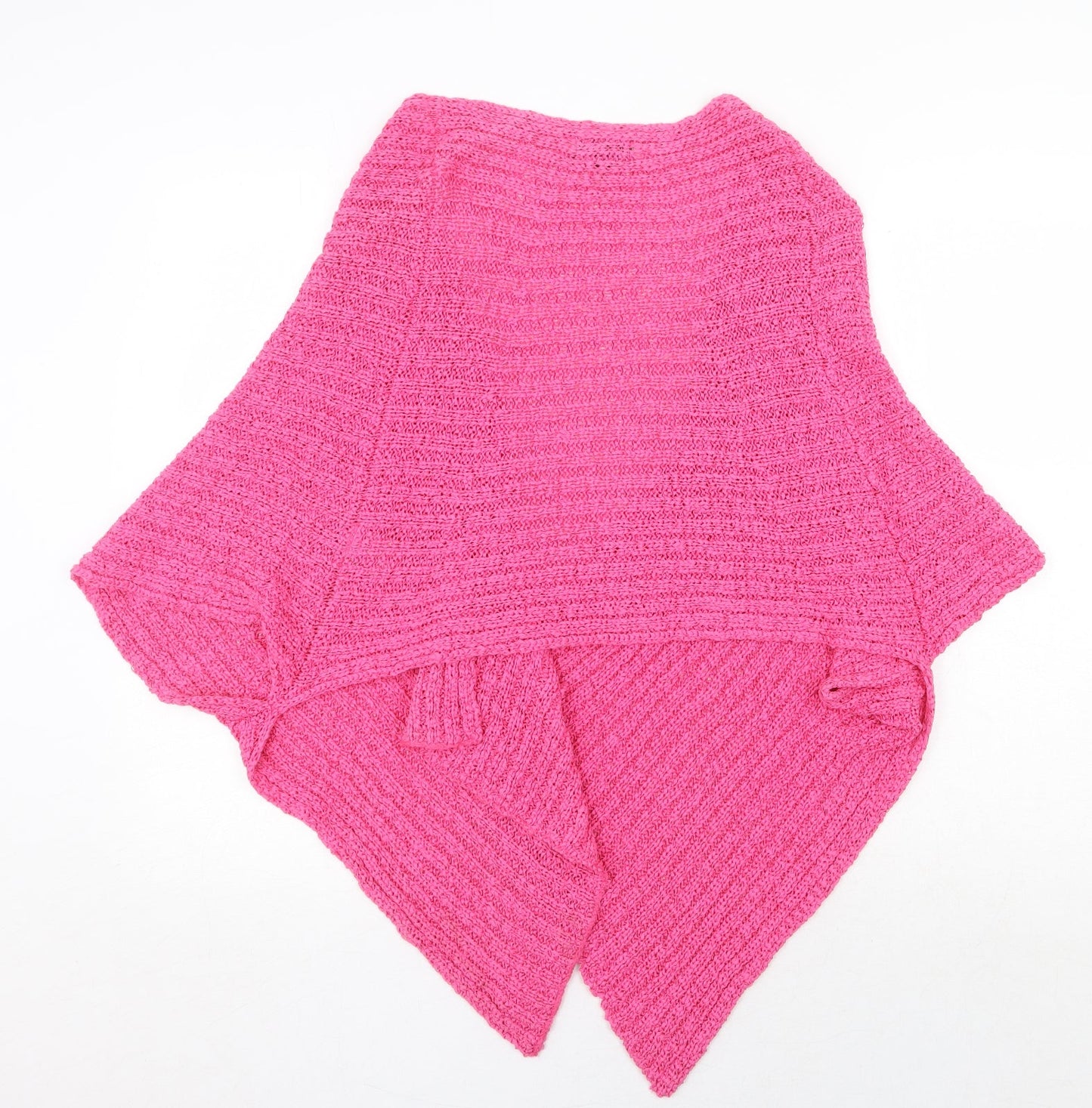 Casamia Womens Pink V-Neck Cotton Cardigan Jumper One Size