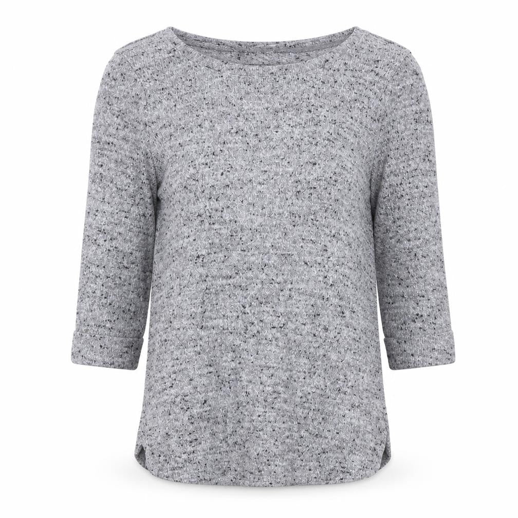 New Look Womens Grey Boat Neck Polyester Pullover Jumper Size 8