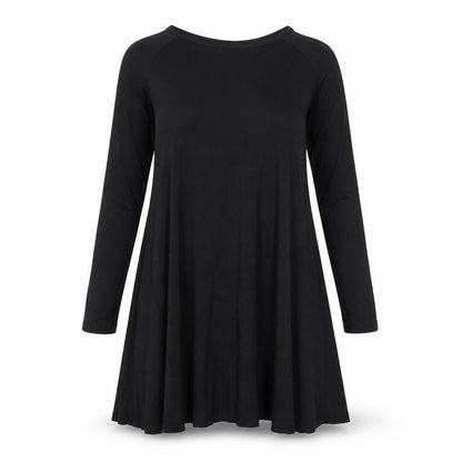 Missguided Womens Black Viscose Trapeze & Swing Size 8 Round Neck Pullover