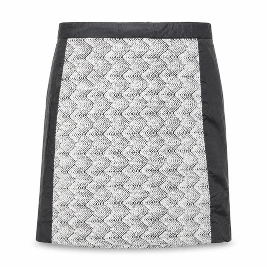 H&M Womens Multicoloured Geometric Cotton A-Line Skirt Size 8 Zip