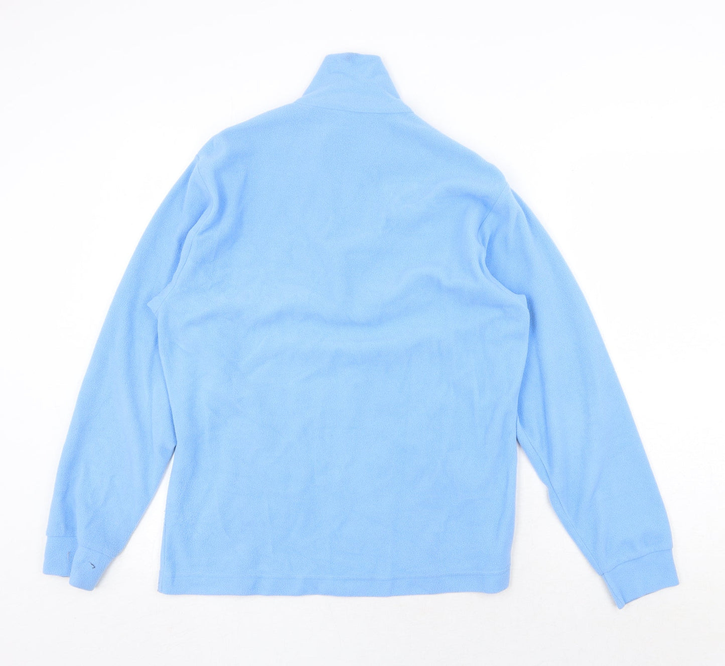 Flli Campagnolo Womens Blue Polyester Pullover Sweatshirt Size M Zip