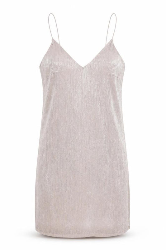 New Look Womens Pink Polyester Slip Dress Size 10 V-Neck Pullover