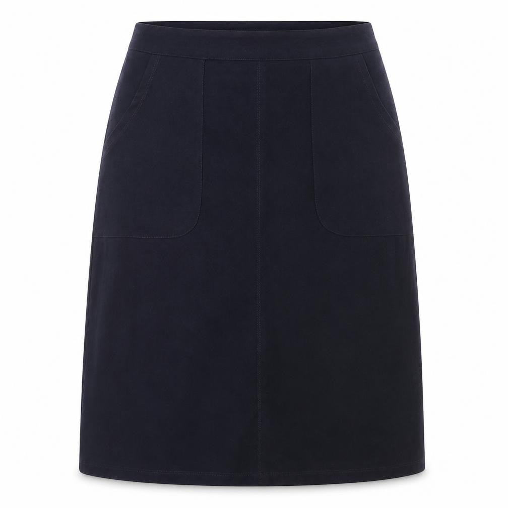 Bonmarché Womens Black Polyester A-Line Skirt Size 12 Regular Zip