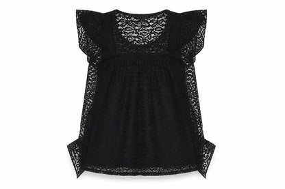 River Island Womens Black Geometric Polyamide Basic Tank Size 8 Round Neck