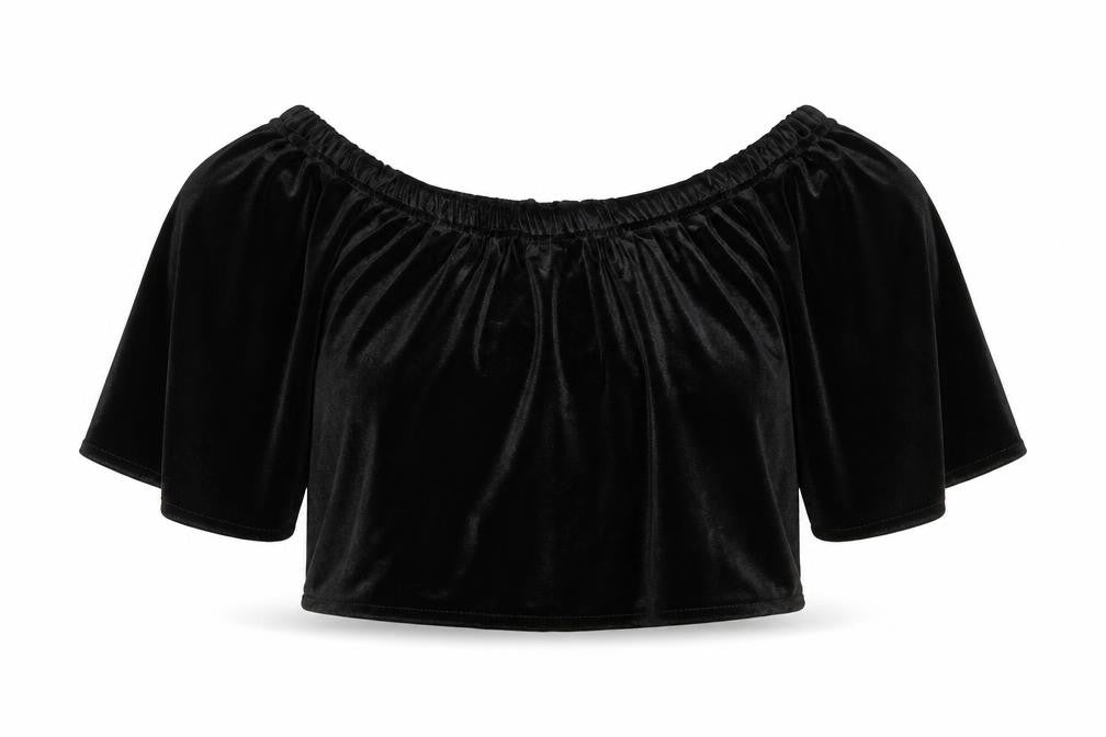 Missguided Womens Black Polyester Cropped Tank Size 6 Round Neck