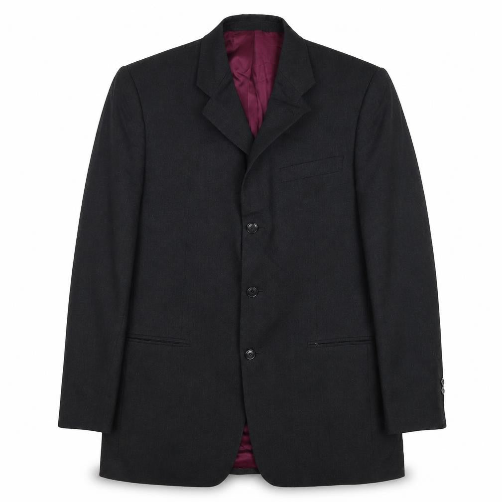Giorgio Mens Grey Wool Jacket Suit Jacket Size 40 Regular