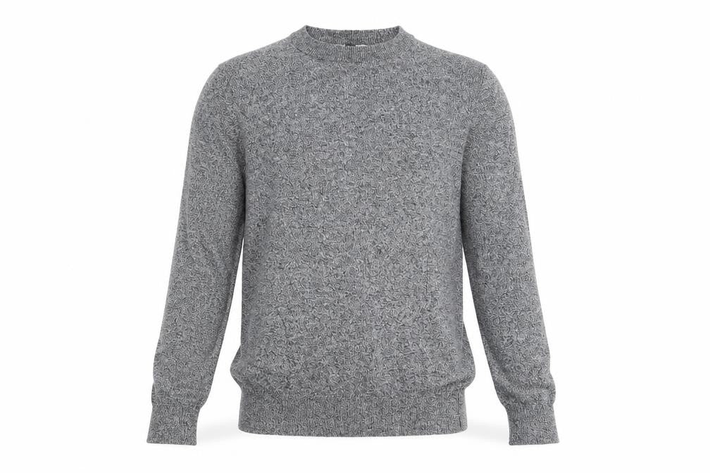 Topman Mens Grey Round Neck Cotton Pullover Jumper Size S Long Sleeve