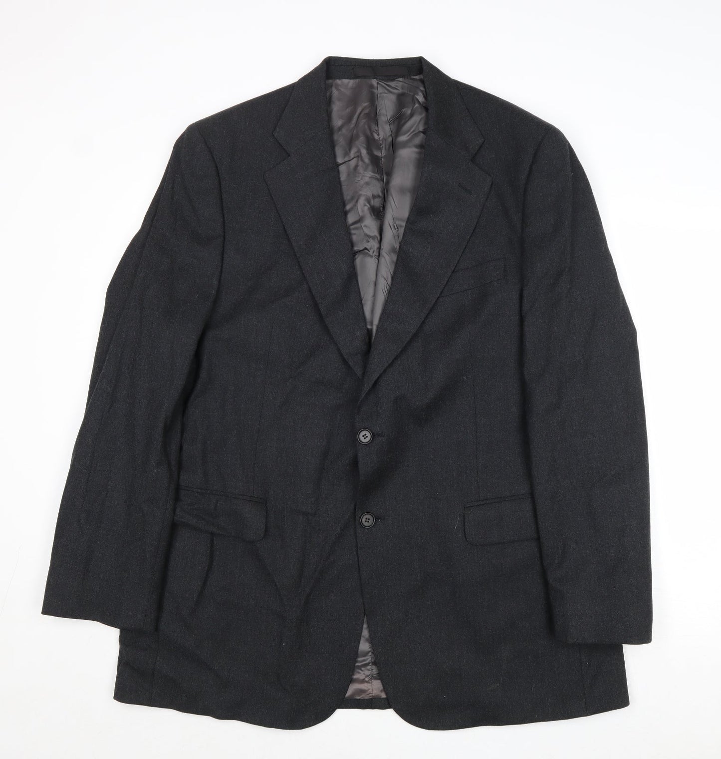Marks and Mens Grey Wool Jacket Suit Jacket Size 44 Regular