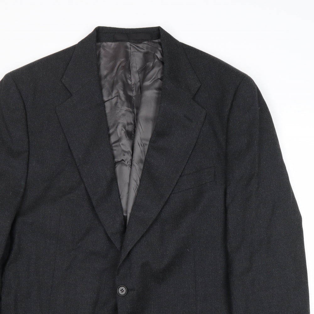Marks and Mens Grey Wool Jacket Suit Jacket Size 44 Regular