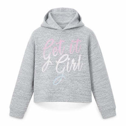Very Girls Grey Polyester Pullover Hoodie Size 7 Years Pullover - Get It Girl