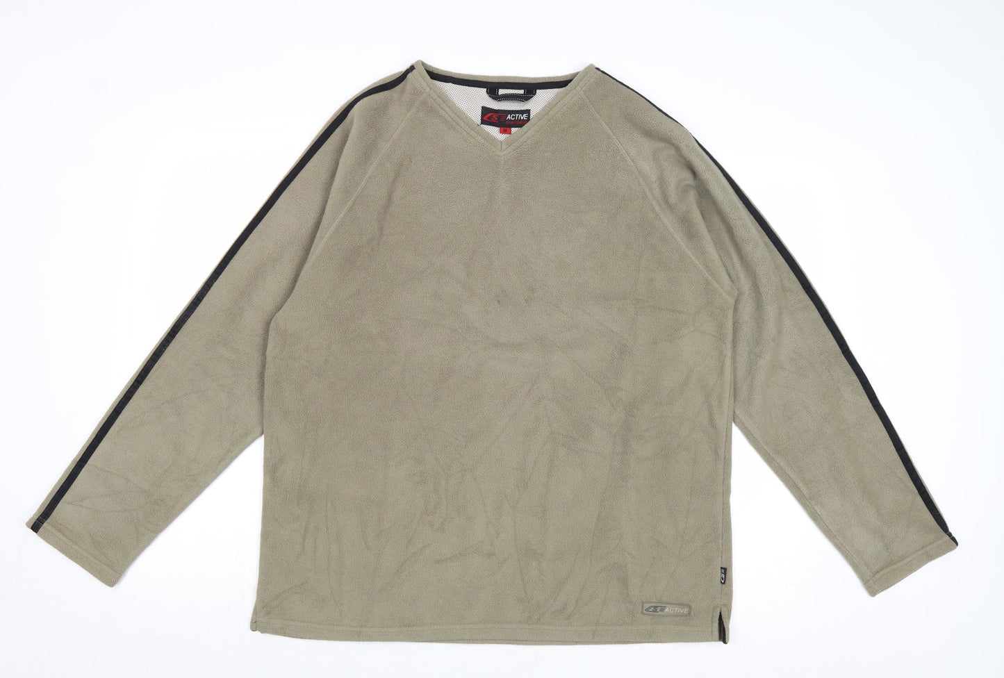 Active Sportswear Mens Brown Polyester Pullover Sweatshirt Size M