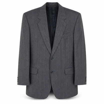 James Barry Mens Blue Striped Wool Jacket Suit Jacket Size 42 Regular