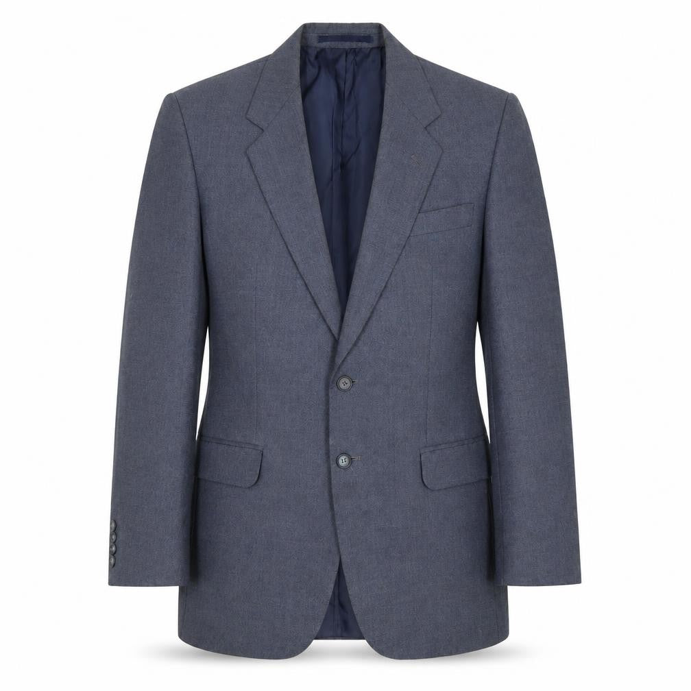 St Michael Mens Blue Wool Jacket Suit Jacket Size 40 Regular