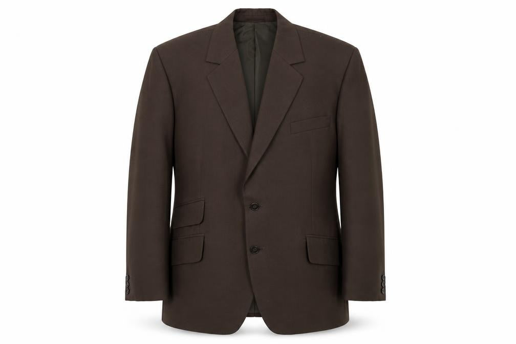 Handgrade Mens Brown Wool Jacket Suit Jacket Size 42 Regular