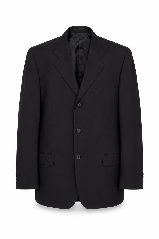 Butler & Webb Mens Black Polyester Jacket Suit Jacket Size 42 Regular
