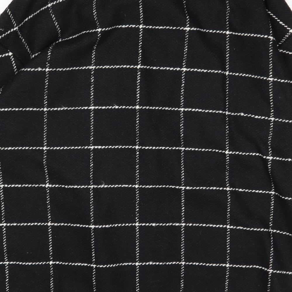 Bonmarché Womens Black Striped Jacket Size 16 Snap