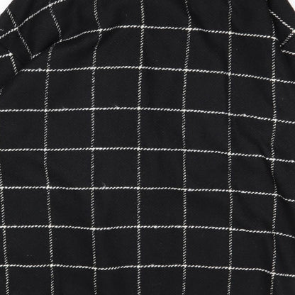 Bonmarché Womens Black Striped Jacket Size 16 Snap
