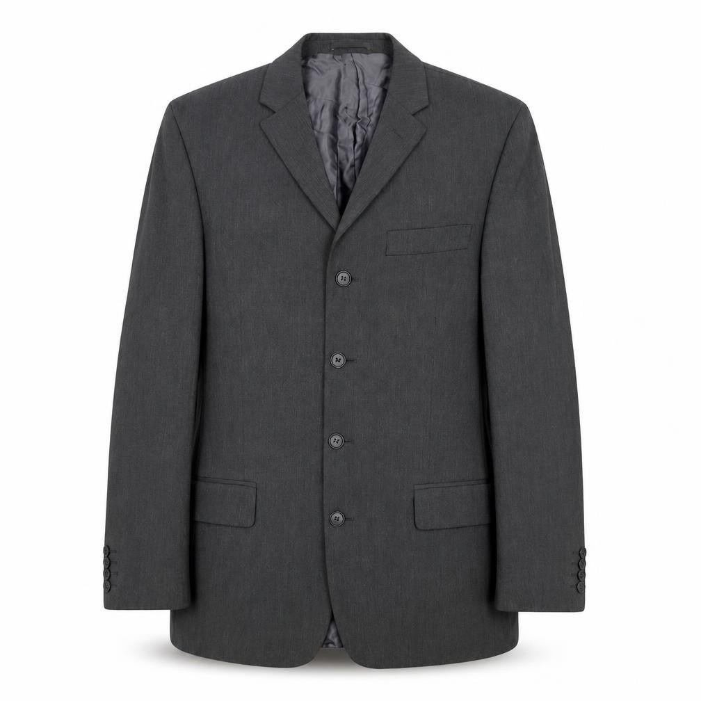 River Island Mens Grey Polyester Jacket Suit Jacket Size 40 Regular