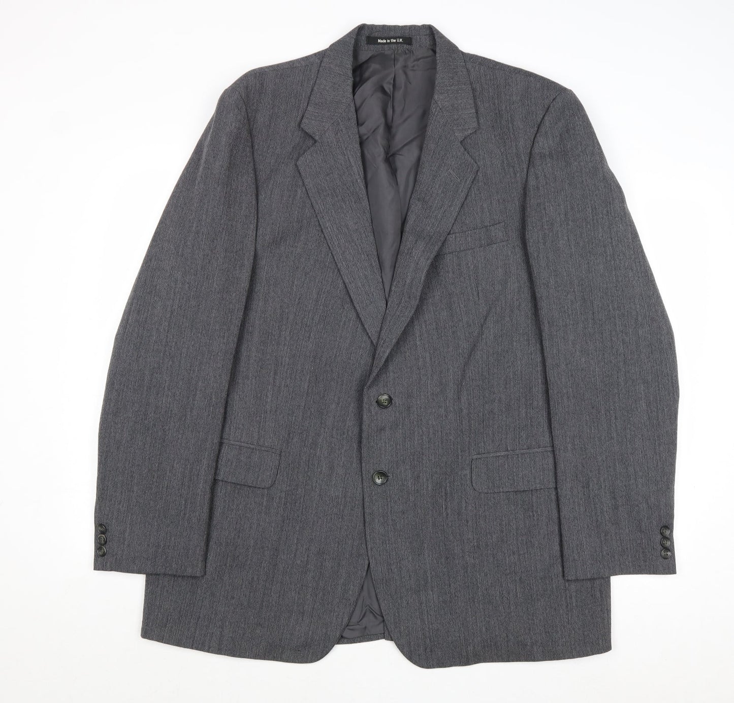 St Michael Mens Grey Polyester Jacket Suit Jacket Size 44 Regular