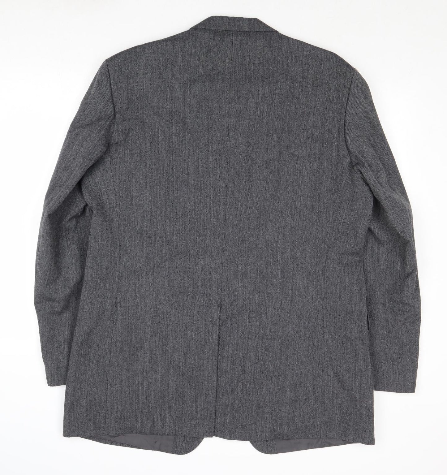 St Michael Mens Grey Polyester Jacket Suit Jacket Size 44 Regular