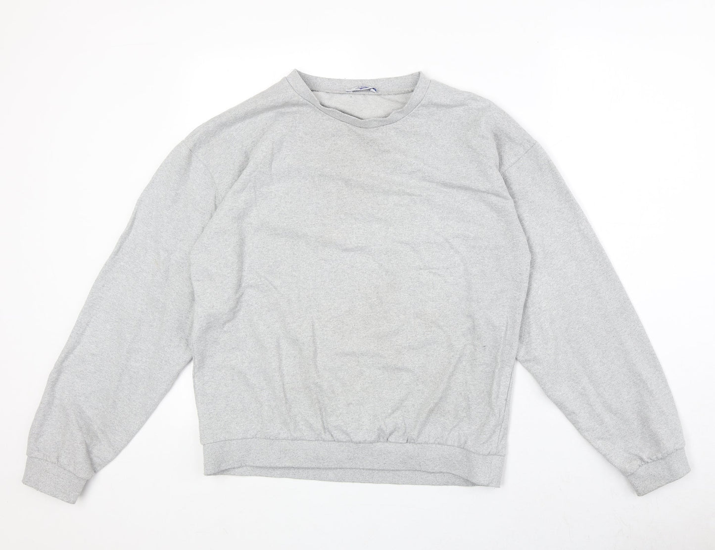 Jetty Womens Grey Cotton Pullover Sweatshirt Size M Pullover