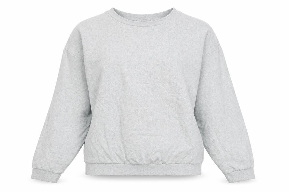 Jetty Womens Grey Cotton Pullover Sweatshirt Size M Pullover