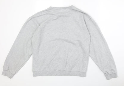 Jetty Womens Grey Cotton Pullover Sweatshirt Size M Pullover