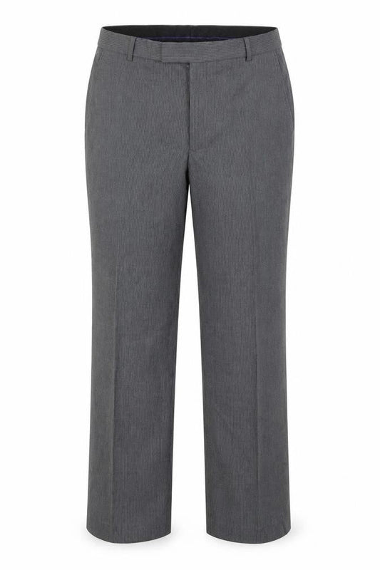 Burton Mens Grey Striped Polyester Dress Pants Trousers Size 36 in Regular Zip