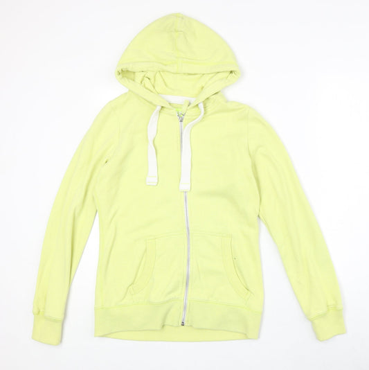 NEXT Womens Yellow Polyester Full Zip Hoodie Size 6 Zip