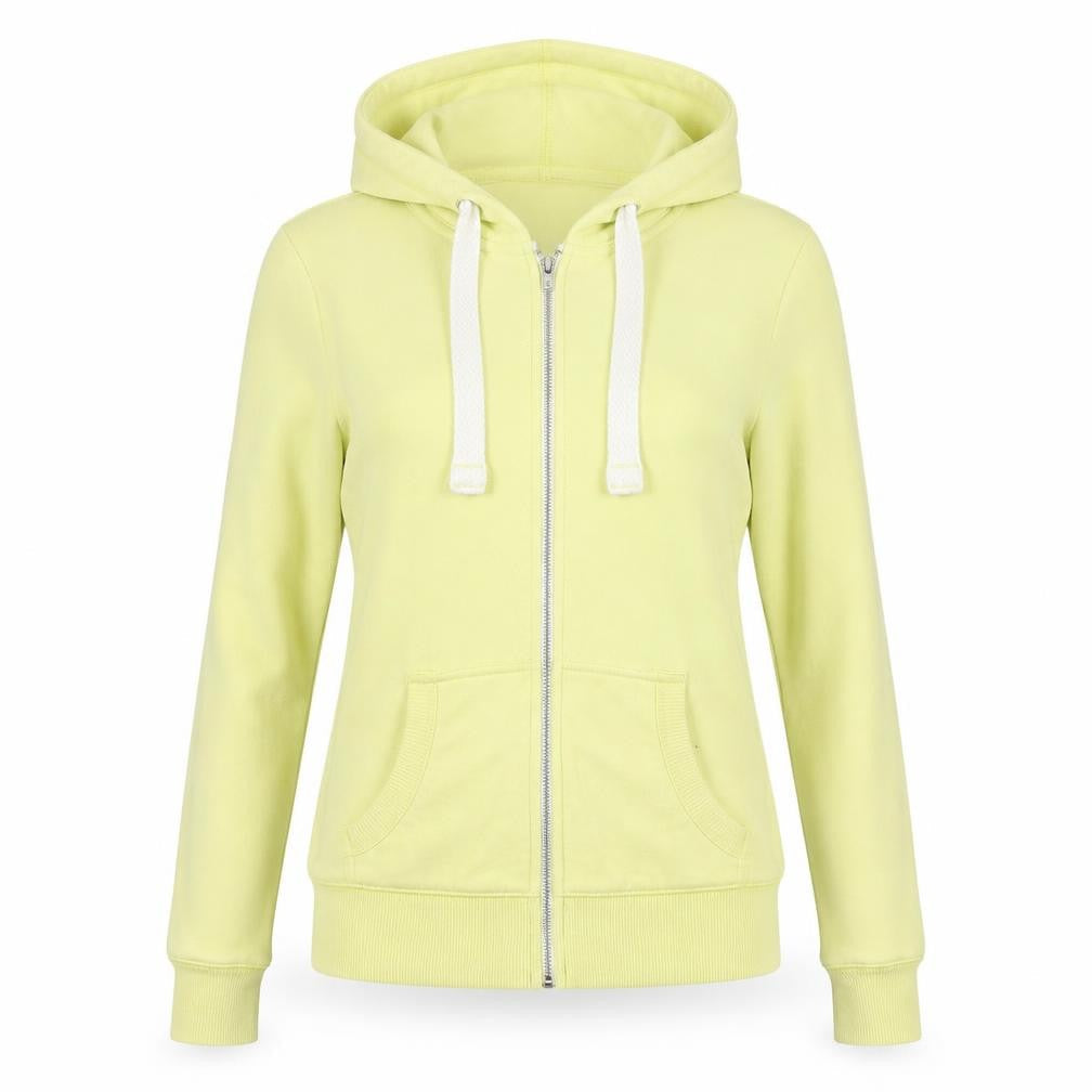 NEXT Womens Yellow Polyester Full Zip Hoodie Size 6 Zip