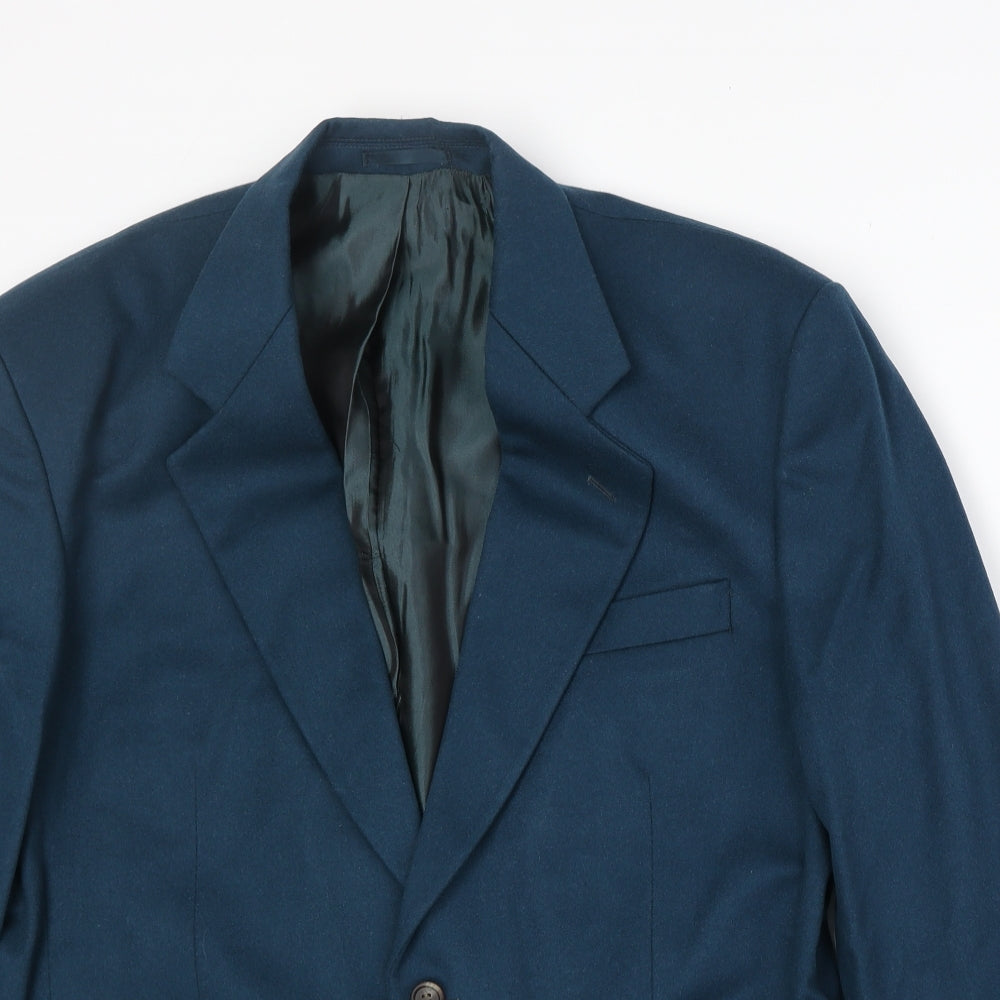 Principles Mens Blue Wool Jacket Suit Jacket Size 40 Regular