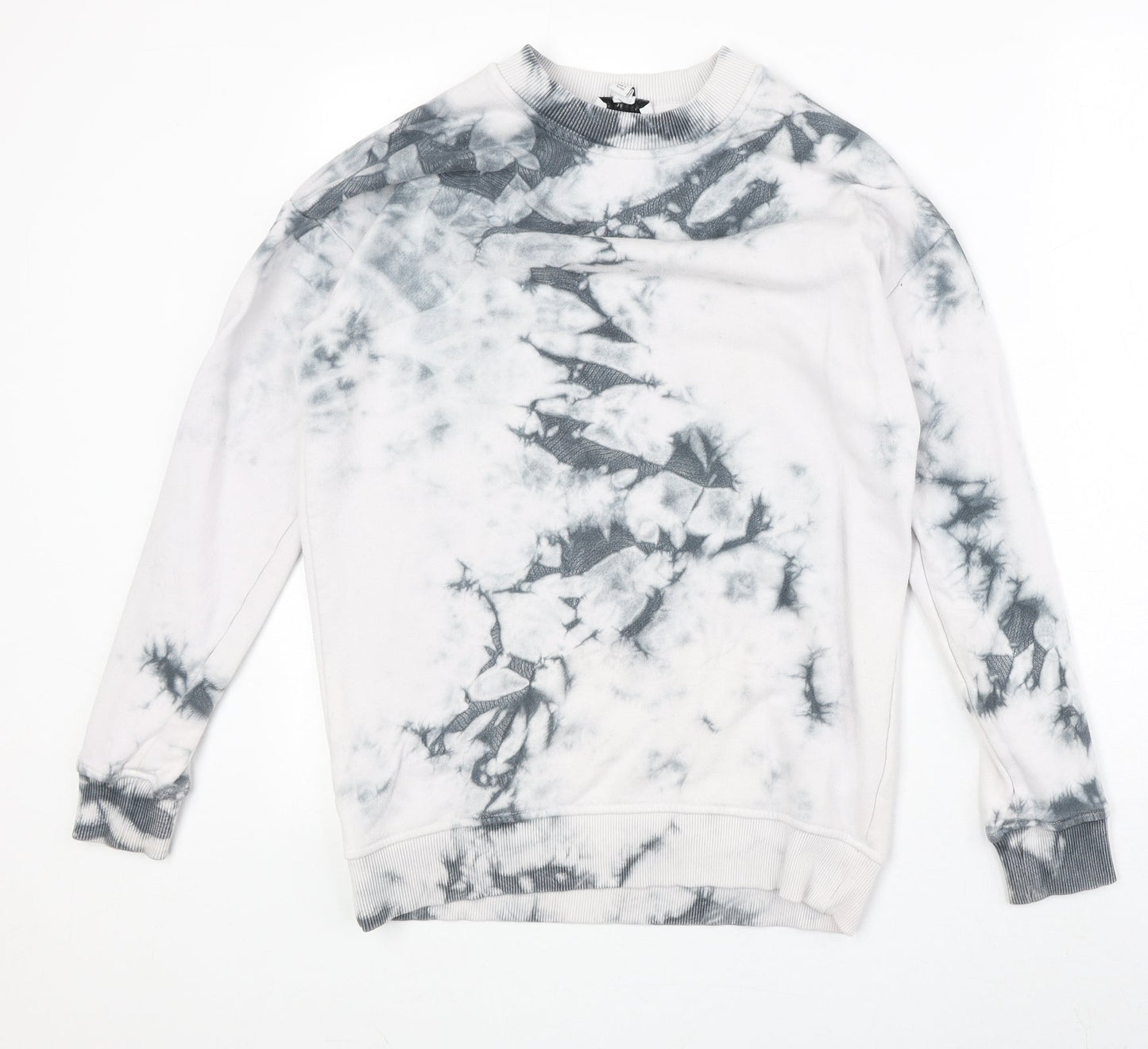 Topshop Womens Ivory Geometric Cotton Pullover Sweatshirt Size XS Pullover