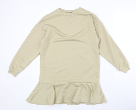 ASOS Womens Beige Polyester Pullover Sweatshirt Size 8 Pullover
