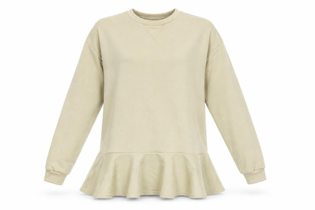 ASOS Womens Beige Polyester Pullover Sweatshirt Size 8 Pullover