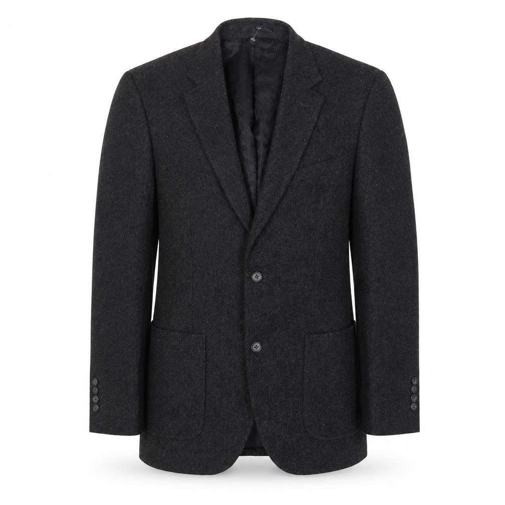 Aspen & Court Mens Grey Wool Jacket Blazer Size 38 Regular