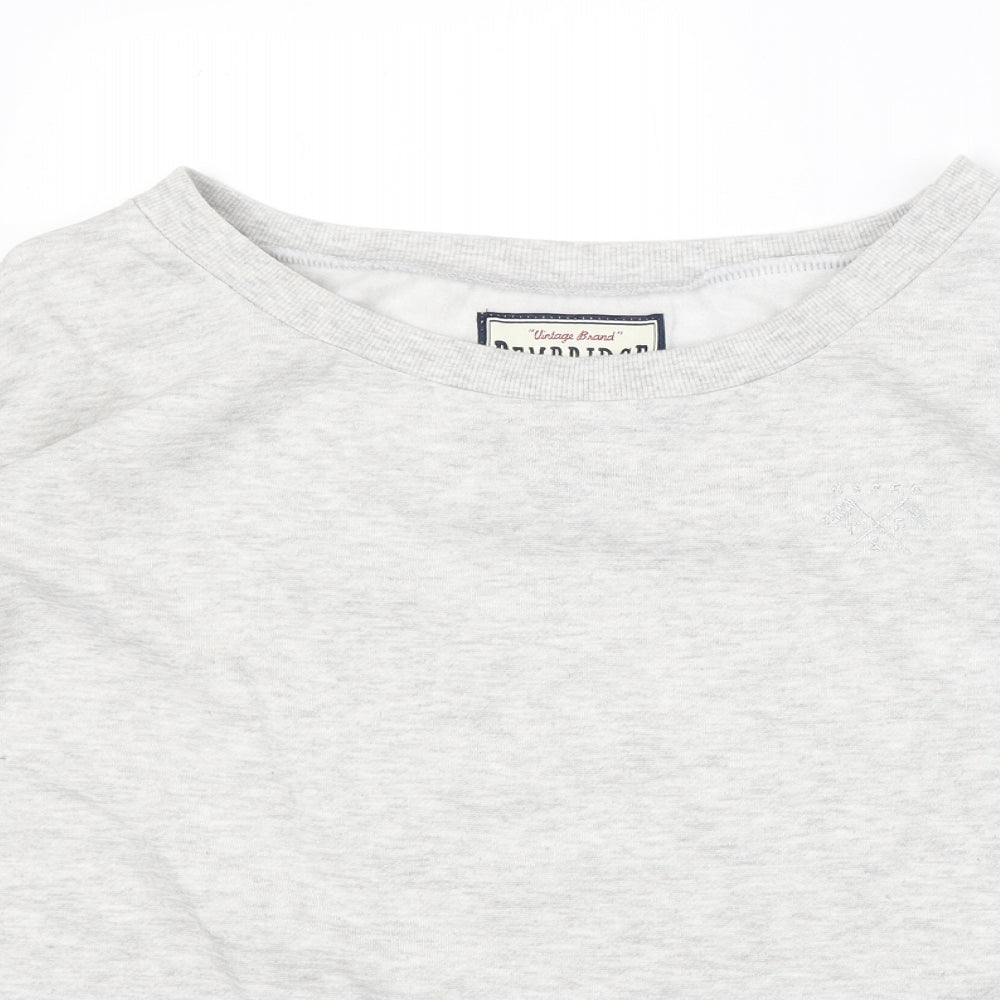 New Look Womens Grey Polyester Pullover Sweatshirt Size 14 Pullover