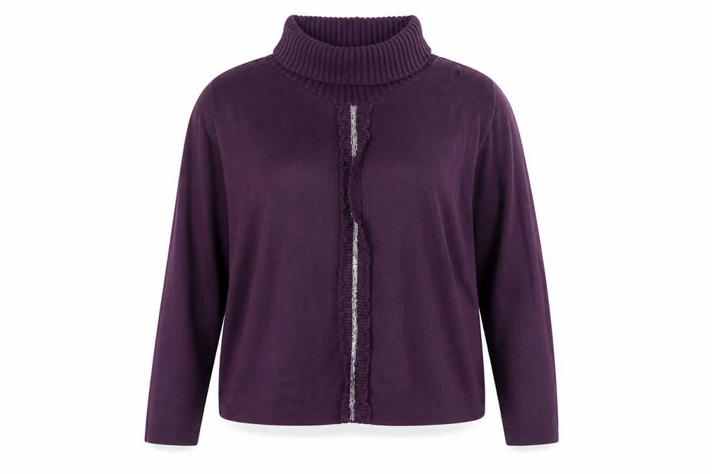 Victoria Eve Womens Purple Roll Neck Acrylic Pullover Jumper Size XL