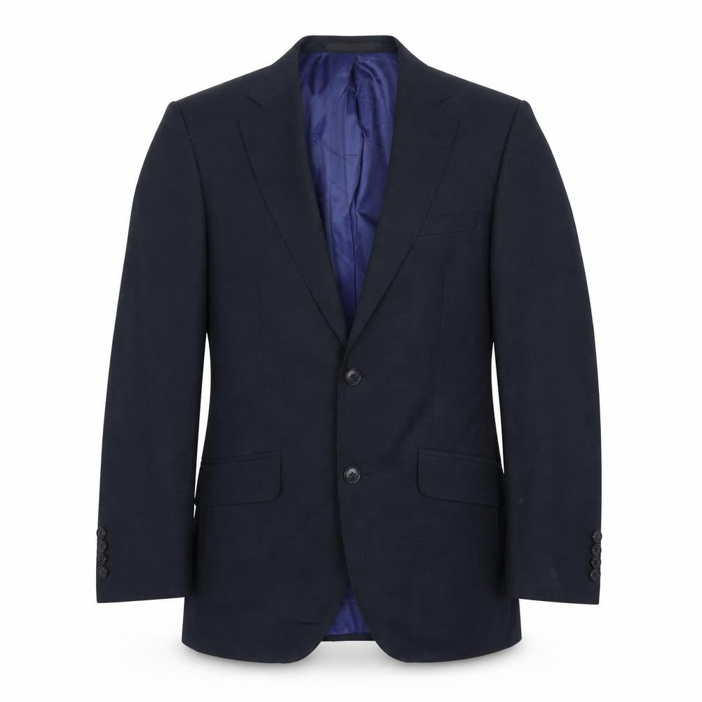 Marks & Spencer Mens Blue Wool Jacket Suit Jacket Size 36 Regular