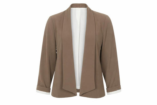 BHS Womens Brown Polyester Jacket Blazer Size 12 - Open