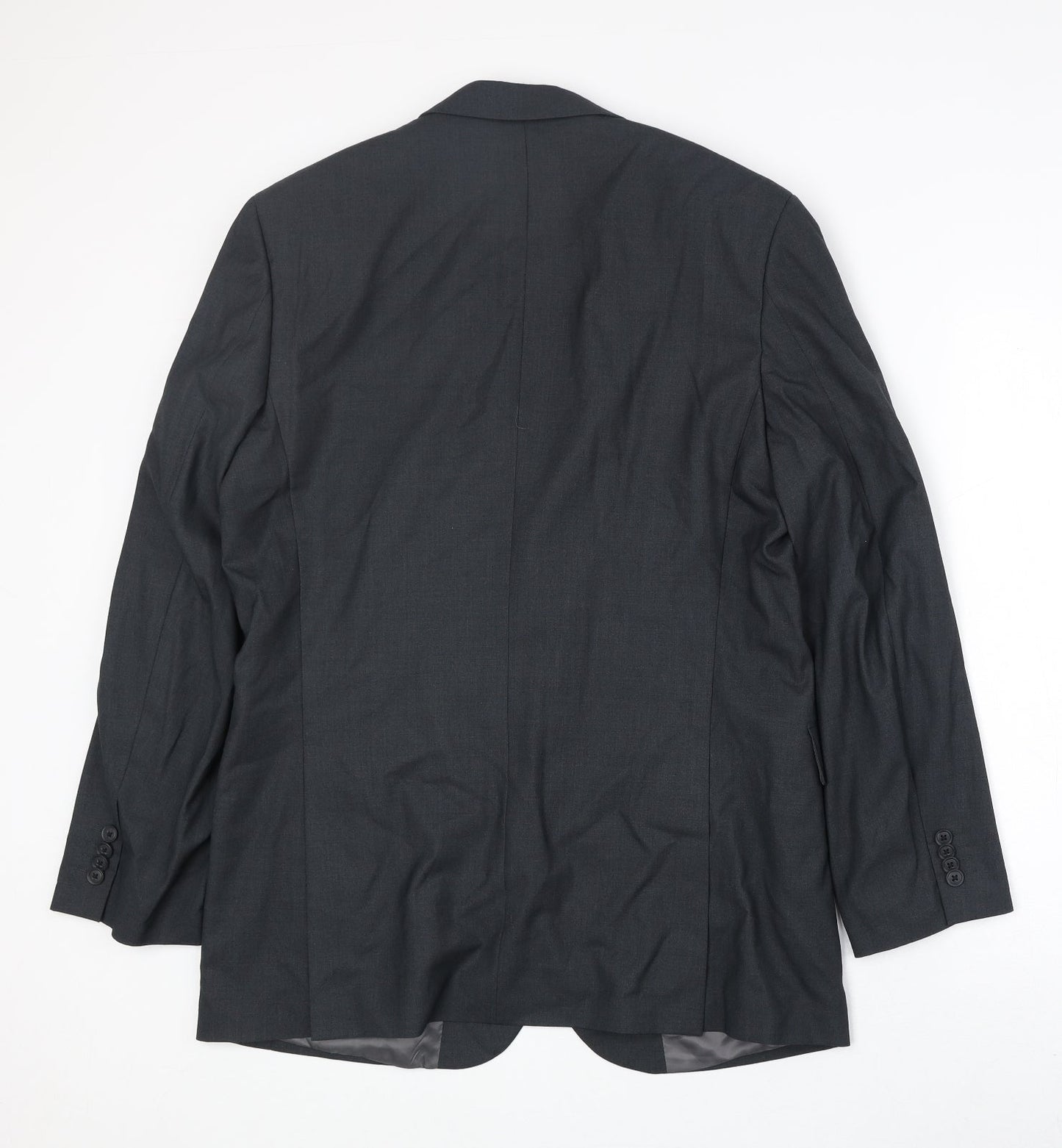 Burton Mens Grey Polyester Jacket Suit Jacket Size 40 Regular